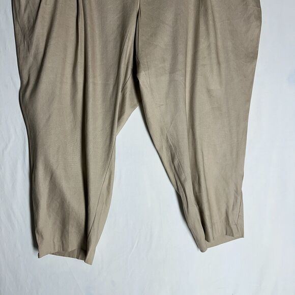 NWT Calvin Klein Womens Career Pull On Dress Pants Soft Linen Blend Plus Size 3X - Picture 4 of 14